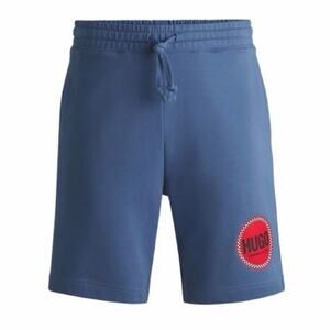 COTTON-TERRY RELAXED-FIT SHORTS WITH LOGO PRINT
